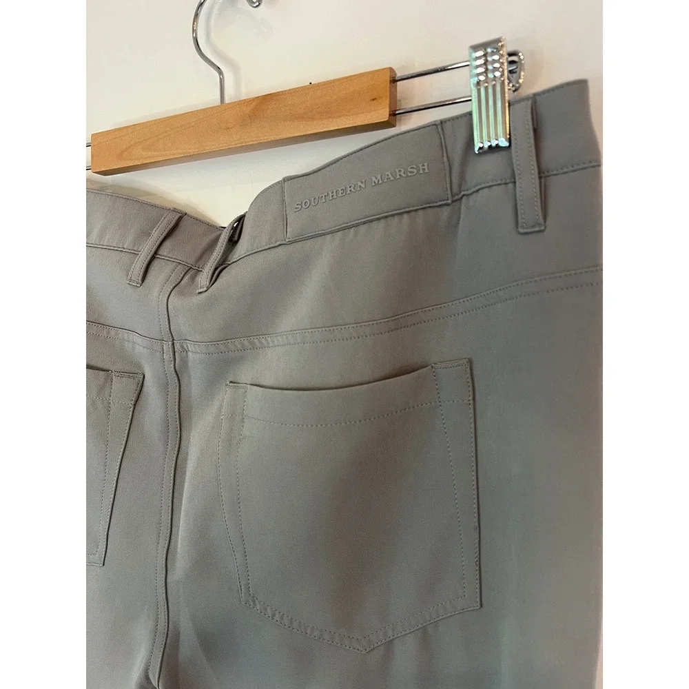 Southern Marsh Frisco Five Pocket Stretch Pants Mens 36x34 Grey Golf Casual